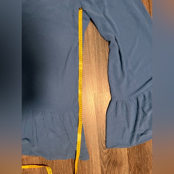 ILLA ILLA Blue Wide-Leg Jumpsuit with Ruffle Hem - Picture 7 of 10